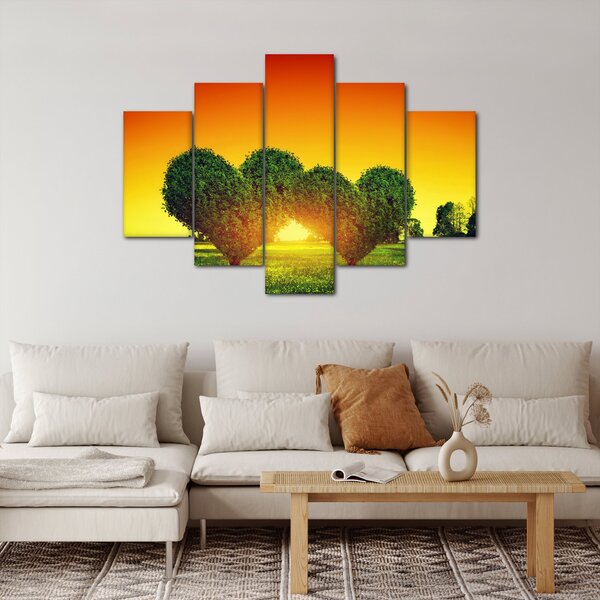 Slika - Srce u krošnjama drveća (150x105 cm)