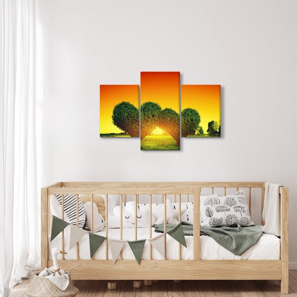 Slika - Srce u krošnjama drveća (90x60 cm)