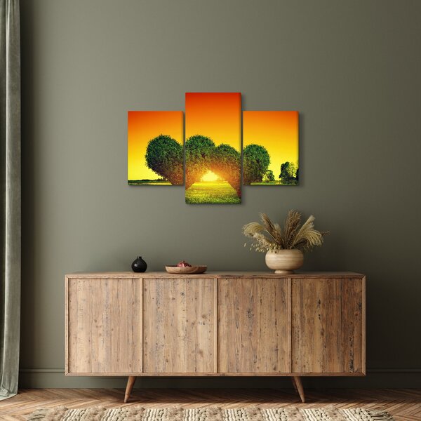 Slika - Srce u krošnjama drveća (90x60 cm)