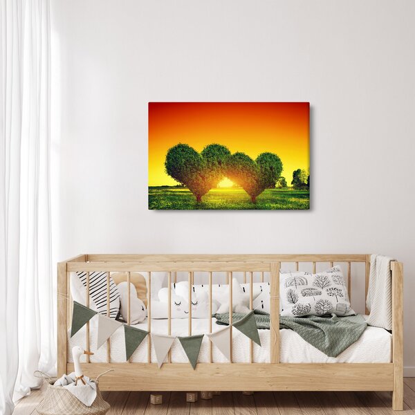 Slika - Srce u krošnjama drveća (90x60 cm)