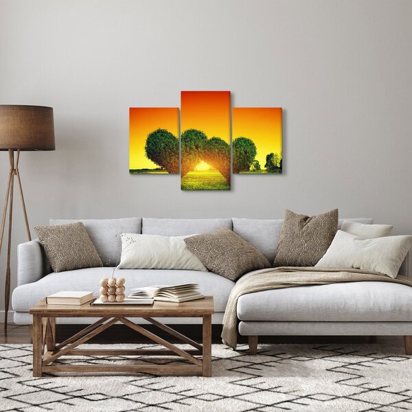 Slika - Srce u krošnjama drveća (90x60 cm)