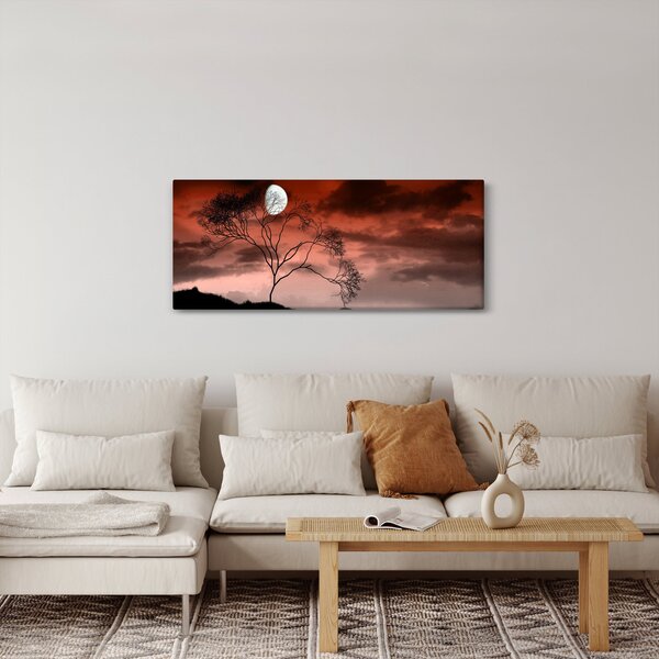 Slika - Mjesec koji osvjetljava noć (120x50 cm)