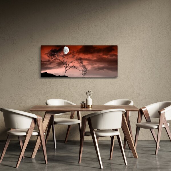 Slika - Mjesec koji osvjetljava noć (120x50 cm)