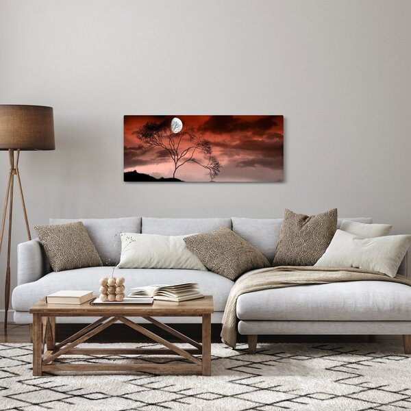 Slika - Mjesec koji osvjetljava noć (120x50 cm)