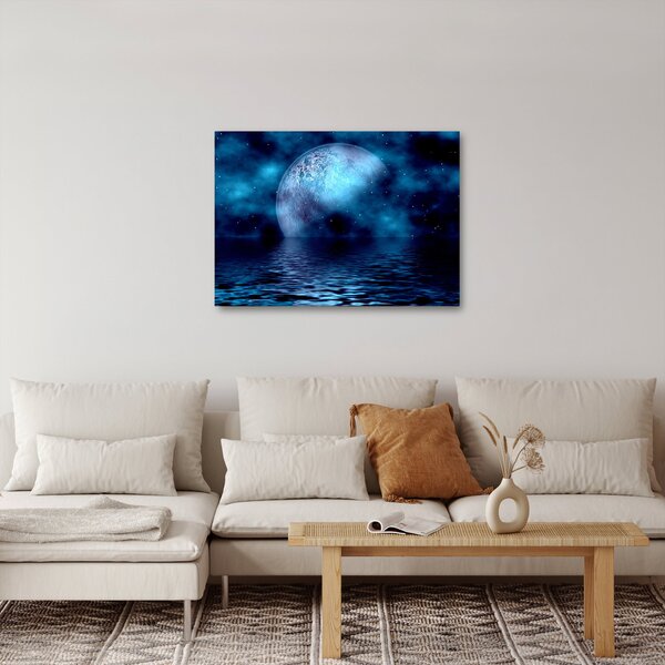 Slika Mjeseca iznad morske površine (70x50 cm)