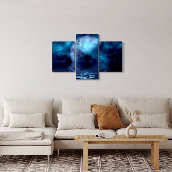 Slika Mjeseca iznad morske površine (90x60 cm)