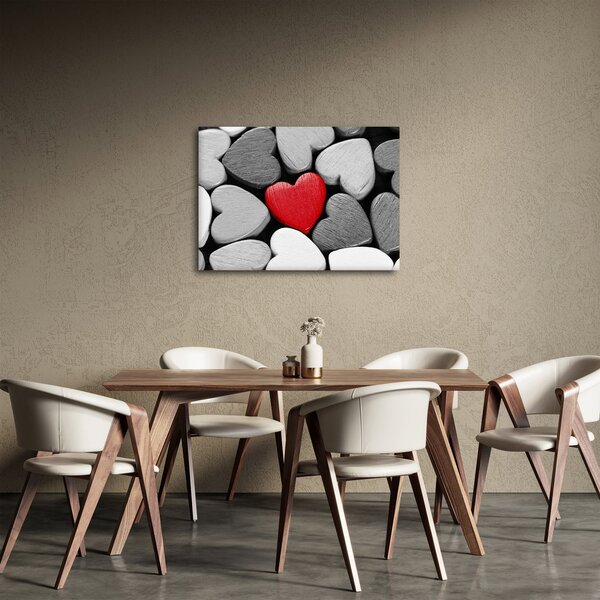 Slika drvenih srca (70x50 cm)