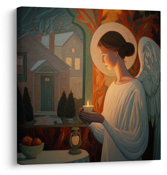 Slika anđeo sa svijećom
