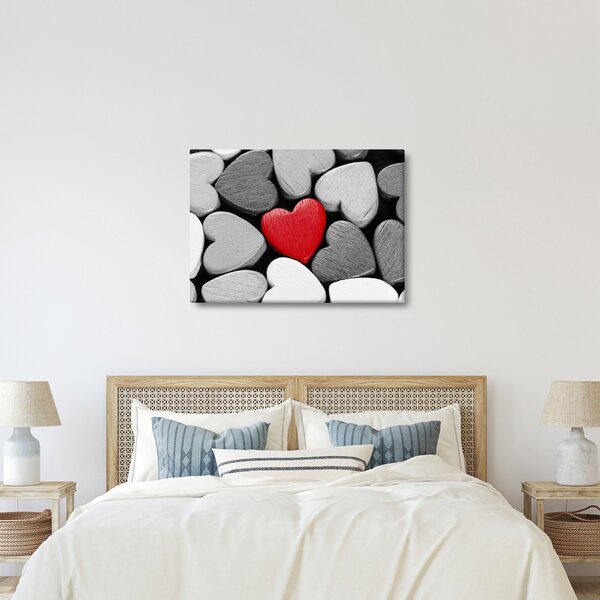 Slika drvenih srca (70x50 cm)
