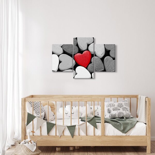Slika drvenih srca (90x60 cm)