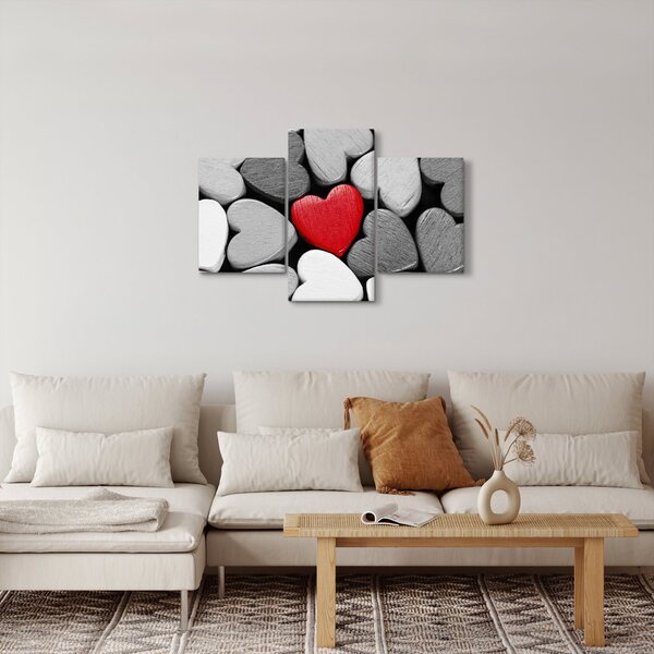 Slika drvenih srca (90x60 cm)
