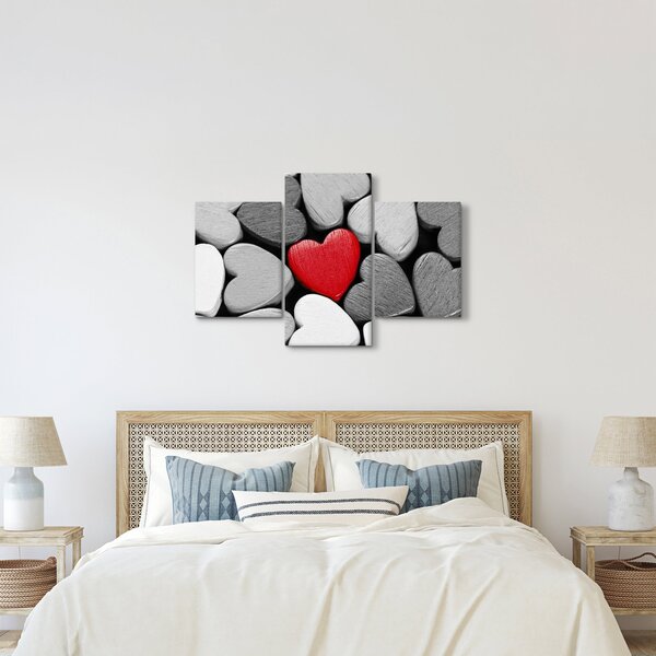 Slika drvenih srca (90x60 cm)