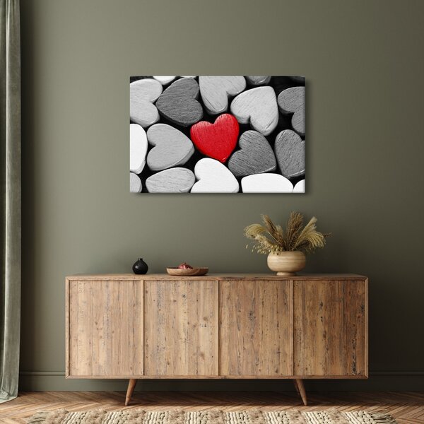Slika drvenih srca (90x60 cm)