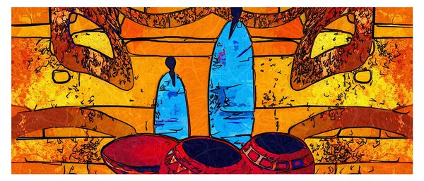 Slika - Antičko slikarstvo (120x50 cm)