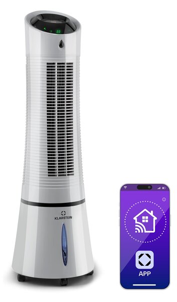 Klarstein Skyscraper Ice Smart, 4-u-1, Hladnjak zraka i WiFi ventilator, 210 m³ / h, daljinski upravljač