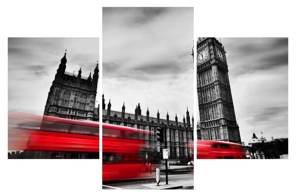 Slika - Londonski Houses of Parliament (90x60 cm)