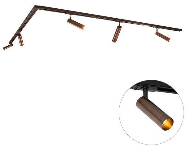 Moderni sustav rasvjete sa 5 reflektora tamno brončane boje 1-fazni GU10 35mm - Iconic Jeana Luxe