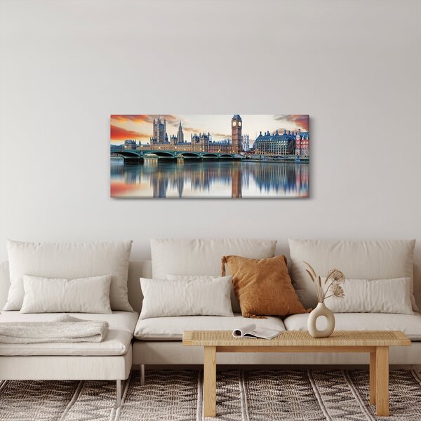 Slika - Londonski Houses of Parliament (120x50 cm)