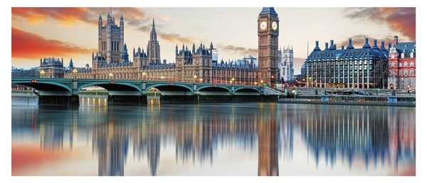 Slika - Londonski Houses of Parliament (120x50 cm)