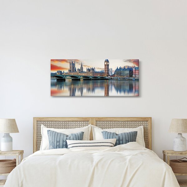 Slika - Londonski Houses of Parliament (120x50 cm)