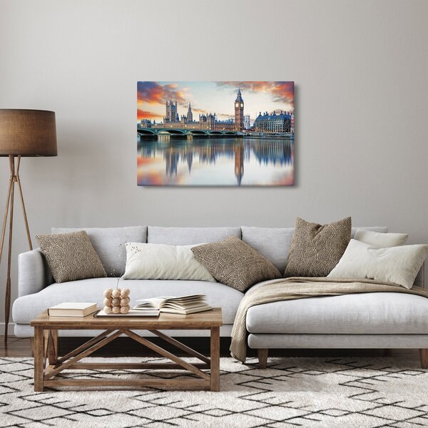 Slika - Londonski Houses of Parliament (90x60 cm)