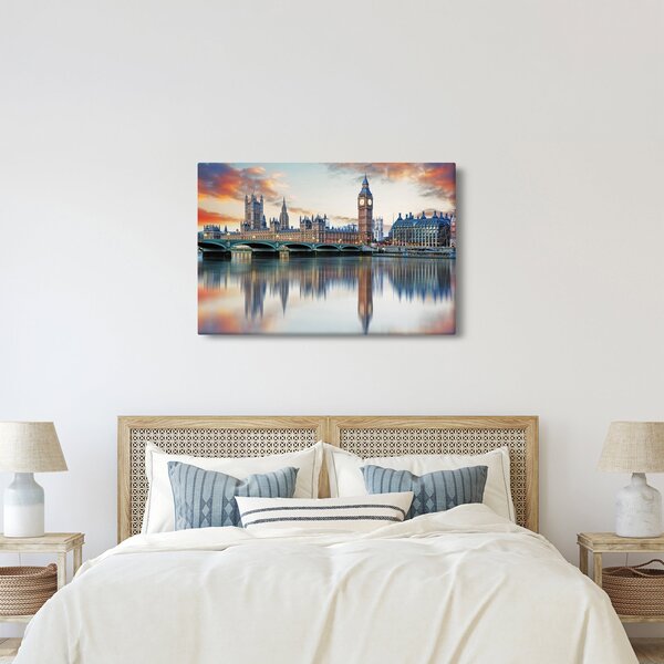 Slika - Londonski Houses of Parliament (90x60 cm)