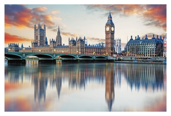 Slika - Londonski Houses of Parliament (90x60 cm)
