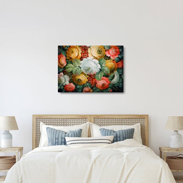Slika naslikanog buketa cvijeća (70x50 cm)