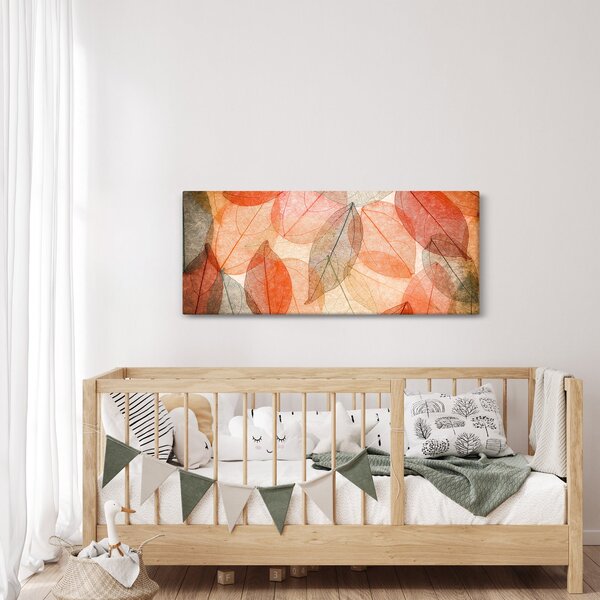 Slika naslikanog jesenskog lišća (120x50 cm)