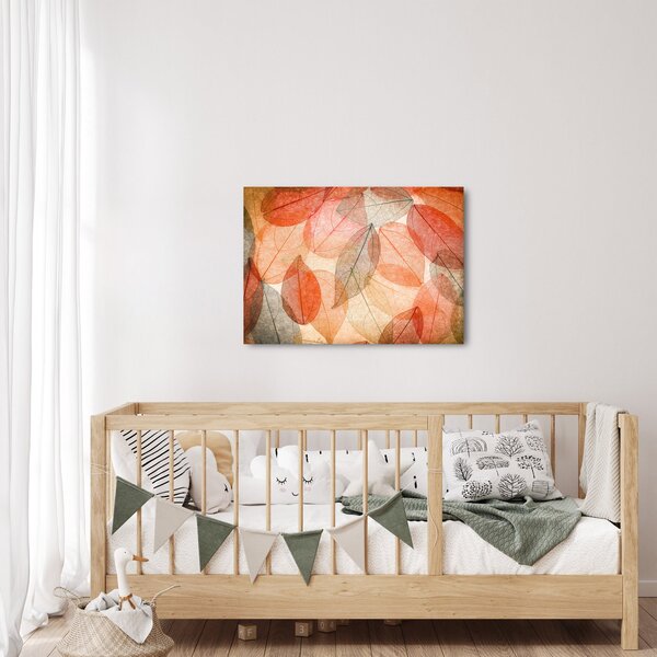 Slika naslikanog jesenskog lišća (70x50 cm)