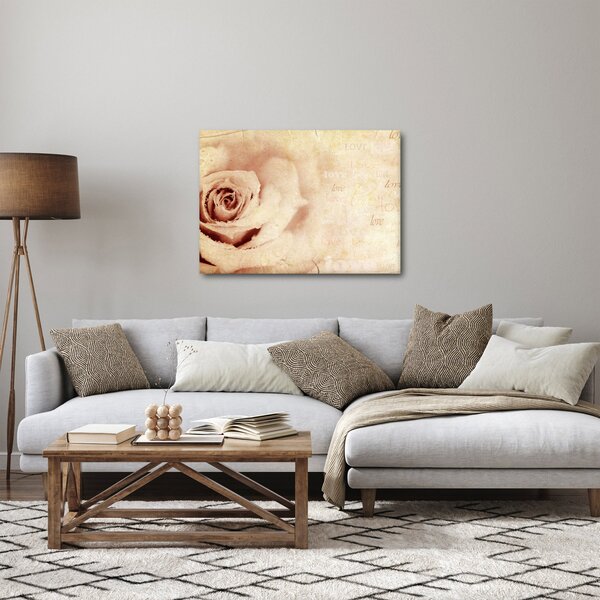 Slika - Cvijet ruže za zaljubljene (70x50 cm)