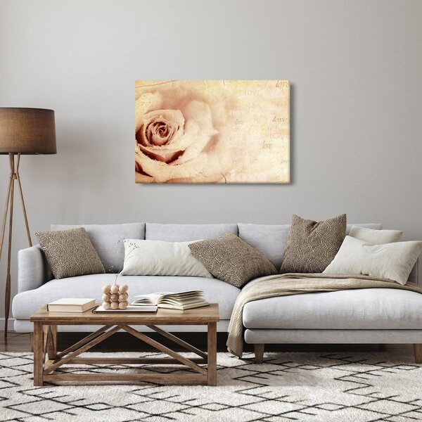 Slika - Cvijet ruže za zaljubljene (90x60 cm)