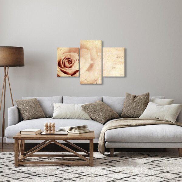 Slika - Cvijet ruže za zaljubljene (90x60 cm)