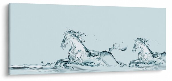 Slika - Konji od kapljica vode (120x50 cm)