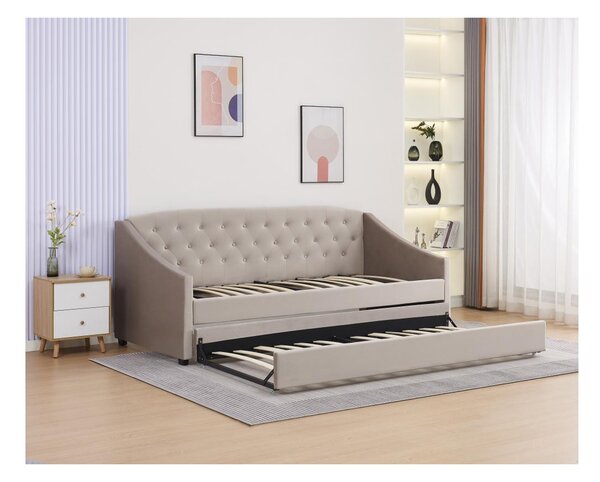 Krevet na razvlačenje 90 cm Asesorar (smeđosiva)