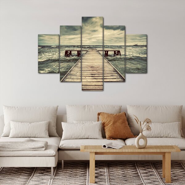 Slika drvenog mola na moru (150x105 cm)