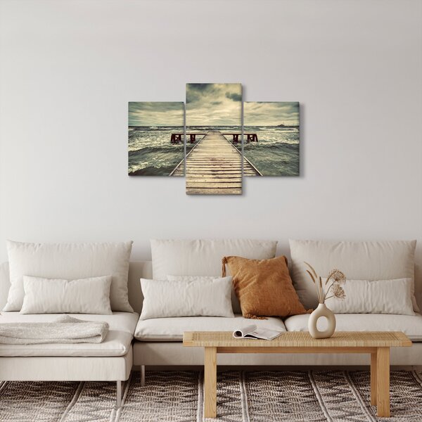 Slika drvenog mola na moru (90x60 cm)