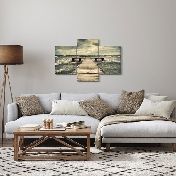Slika drvenog mola na moru (90x60 cm)