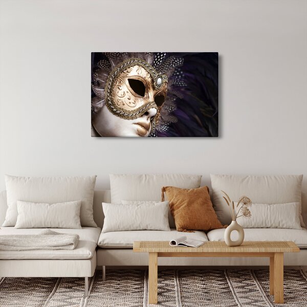Slika skulpture s maskom (90x60 cm)
