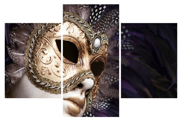 Slika skulpture s maskom (90x60 cm)