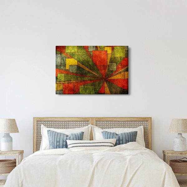 Slika geometrijske apstrakcije (90x60 cm)