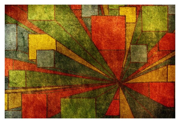 Slika geometrijske apstrakcije (90x60 cm)