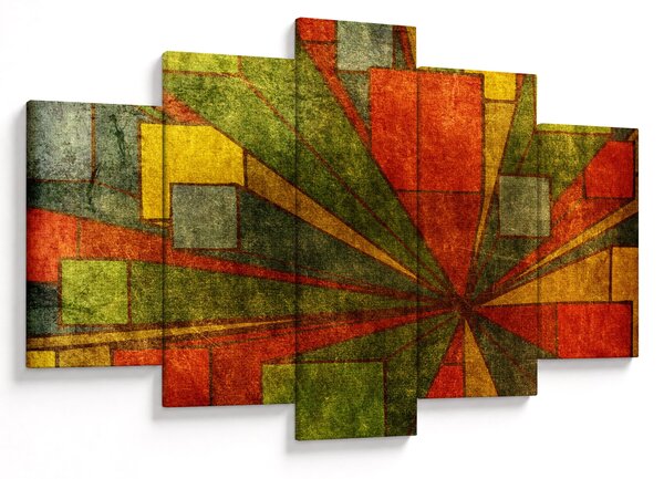 Slika geometrijske apstrakcije (150x105 cm)