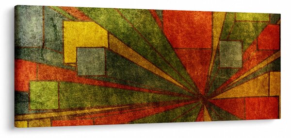Slika geometrijske apstrakcije (120x50 cm)