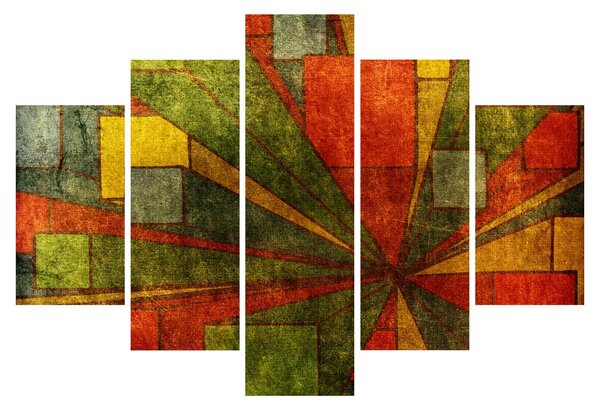 Slika geometrijske apstrakcije (150x105 cm)