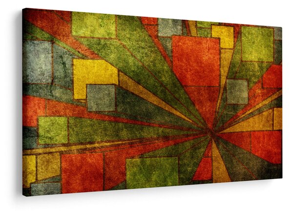 Slika geometrijske apstrakcije (90x60 cm)