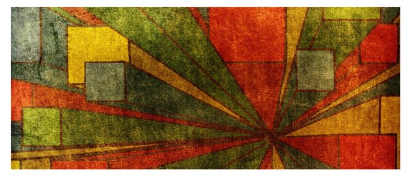 Slika geometrijske apstrakcije (120x50 cm)