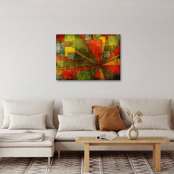 Slika geometrijske apstrakcije (70x50 cm)