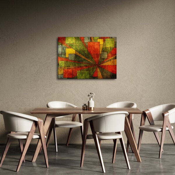 Slika geometrijske apstrakcije (70x50 cm)