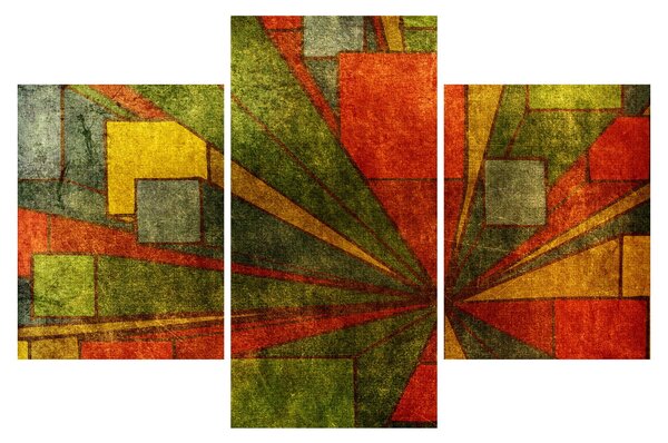 Slika geometrijske apstrakcije (90x60 cm)